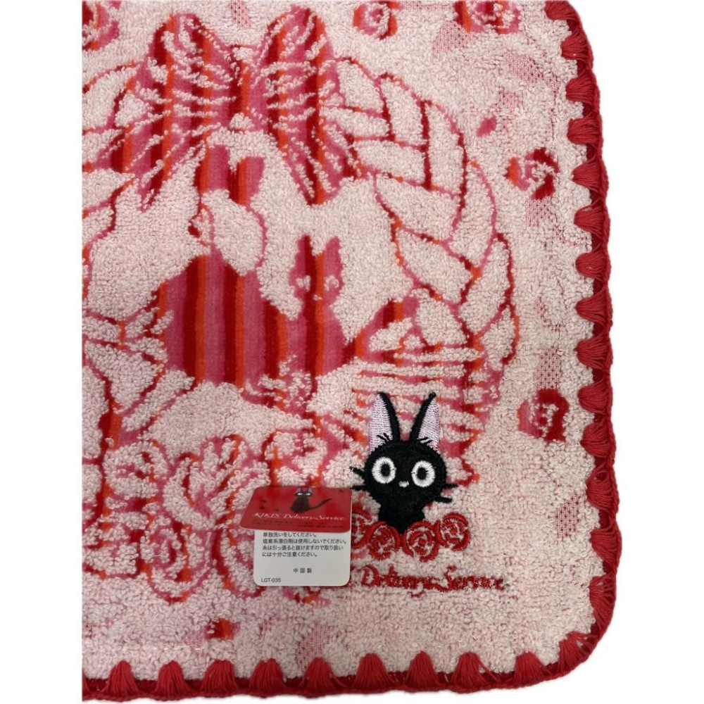 日本 Marushin 吉卜力 魔女宅急便 手帕 潘利斯和吉吉 黑貓 吉吉 JIJI-細節圖3