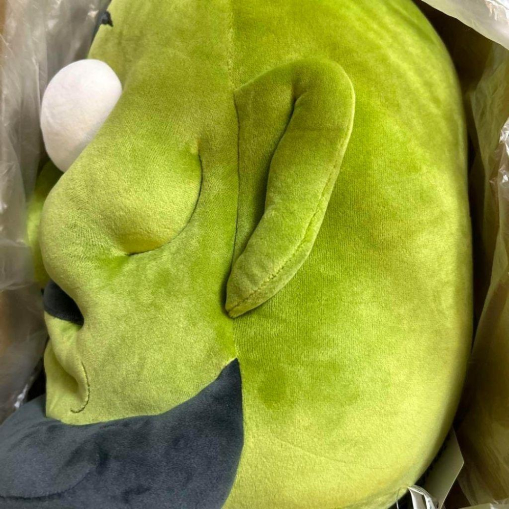 日本 吉卜力公園 大倉庫 限定 神隱少女 M號 舞首 綠頭 綠首 三顆頭 娃娃 玩偶 交換禮物 生日禮物 禮物-細節圖3