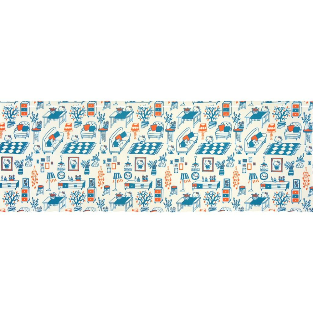 日本製 三麗鷗 庫洛米 帕恰狗 凱蒂貓 美樂蒂 雙子星 門簾 短門簾 短簾 窗簾 門簾一片式 交換禮物 聖誕節 生日禮物-細節圖4