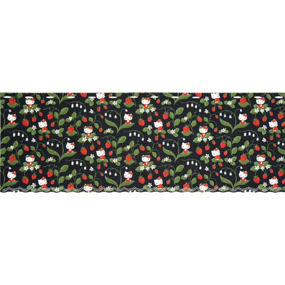 日本製 三麗鷗 庫洛米 帕恰狗 凱蒂貓 美樂蒂 雙子星 門簾 短門簾 短簾 窗簾 門簾一片式 交換禮物 聖誕節 生日禮物-細節圖6