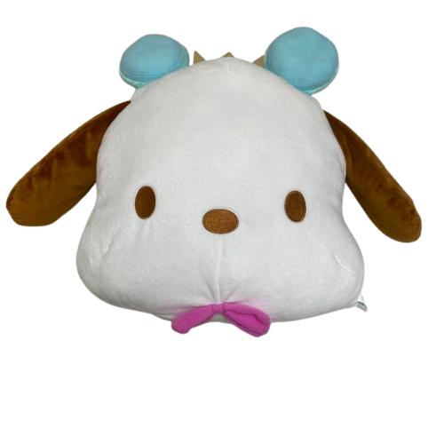 日本 正版 三麗鷗 帕恰狗 Pochacco 抱枕 靠墊 娃娃 公仔 玩偶  景品 夾娃娃機 無吊牌 FuRyu-細節圖3