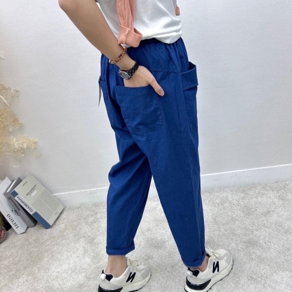 🌟經典款🌟馬卡龍色 休閒褲 哈倫褲 老爺褲💯街頭百搭色褲-細節圖9