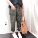 🔥喵咪貓咪🔥造型口袋 超透涼哈倫褲 涼感褲 休閒褲-規格圖8