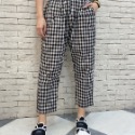 熱銷款 💗棋盤格休閒褲 💗方型菱格紋寬闊褲 休閒褲-規格圖7