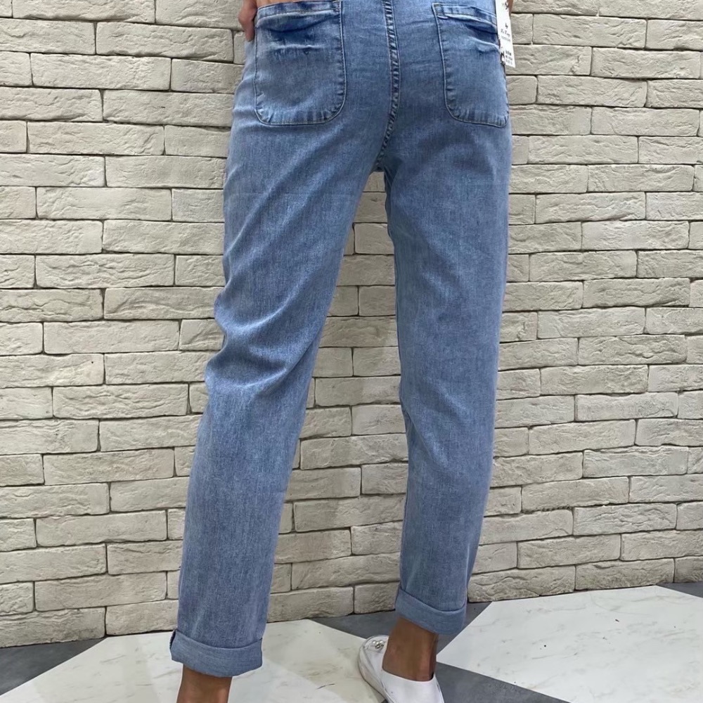 💫熱銷薄款棉彈鬆緊腰身+抽繩💫 男友褲 哈倫褲 老爺褲 休閒褲-細節圖4