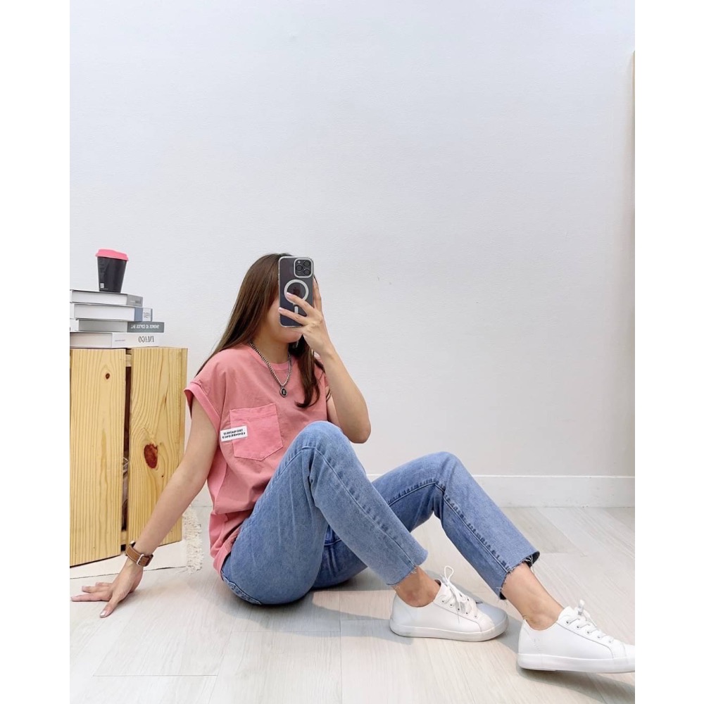 超極好看顯瘦修身💫牛仔彈力小直褲-細節圖4