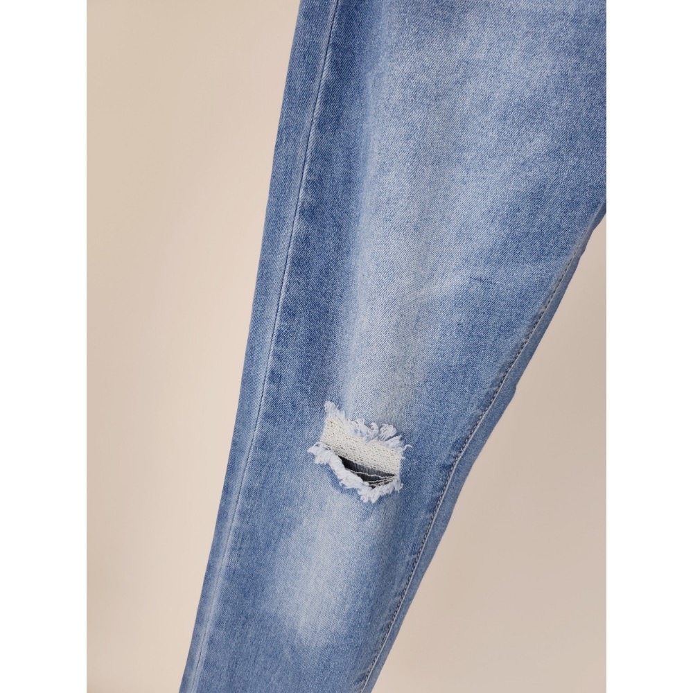 🌟美型靓🌟 顯瘦棉彈窄管破褲💫自由穿搭好看有型💯-細節圖7