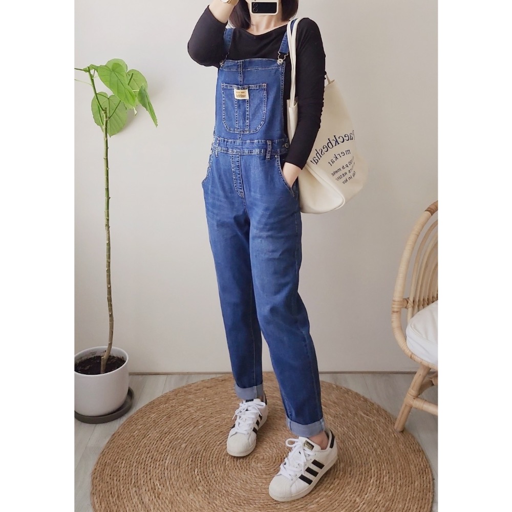 So Cute長吊帶褲😊小姊姊必Buy✅哈倫吊帶褲💫時尚美學由你做主吊帶長褲💯-細節圖3