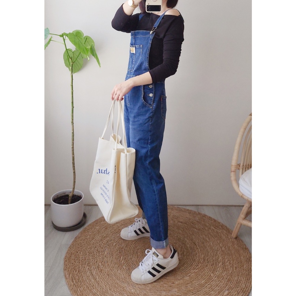 So Cute長吊帶褲😊小姊姊必Buy✅哈倫吊帶褲💫時尚美學由你做主吊帶長褲💯-細節圖4