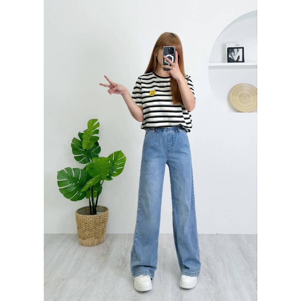 彈力腰圍寬闊褲✅長腿姊姊必Buy美學時尚💯-細節圖2