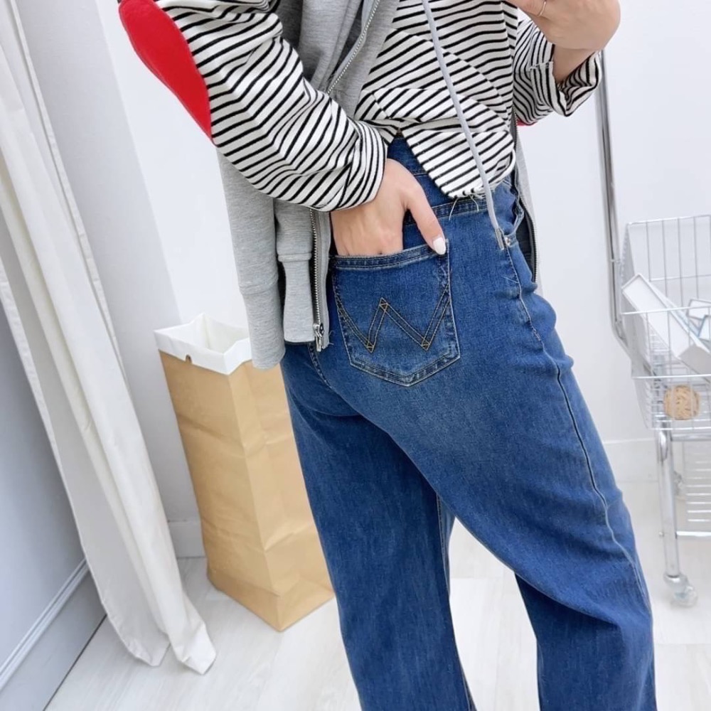 牛仔寬闊落地褲✅ 好看好穿好搭配💯-細節圖4