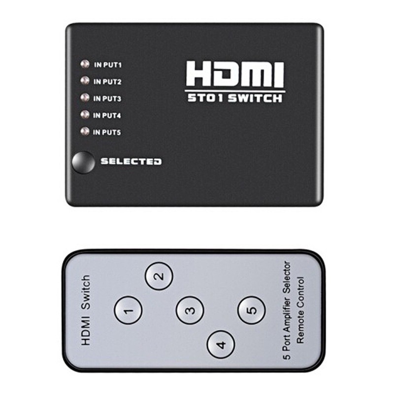 HDMI切換器5進1出 五進一出 5切1 擴充器 分配器 HDMI線 切換器 擴充盒 HDMI擴充盒-細節圖2