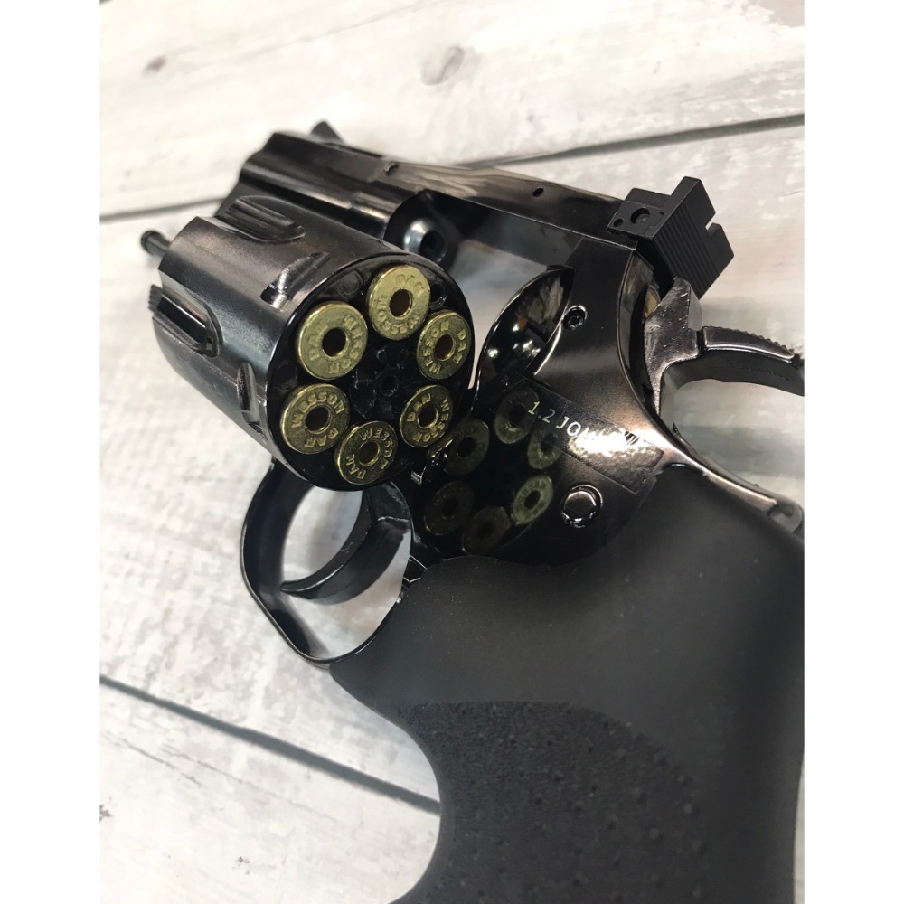 《GTS》ASG 18613 Dan Wesson 715 CO2 2.5吋 全金屬左輪手槍 黑色 附送一組彈殼-細節圖5
