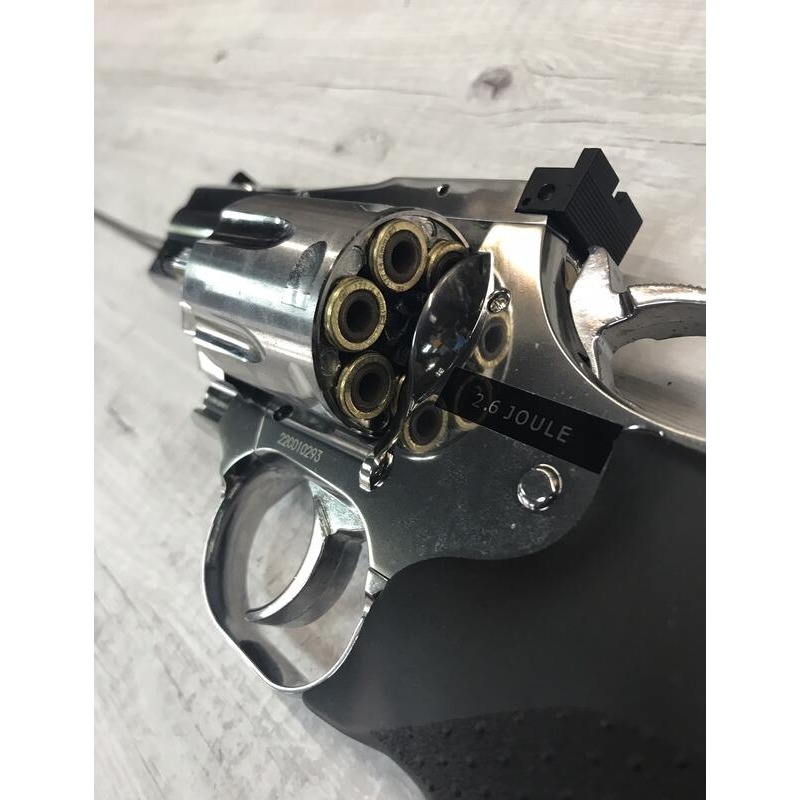 《GTS》ASG Dan Wesson 715 CO2 2.5吋全金屬左輪手槍 氣槍 4.5mm 膛線版 銀色18615-細節圖3