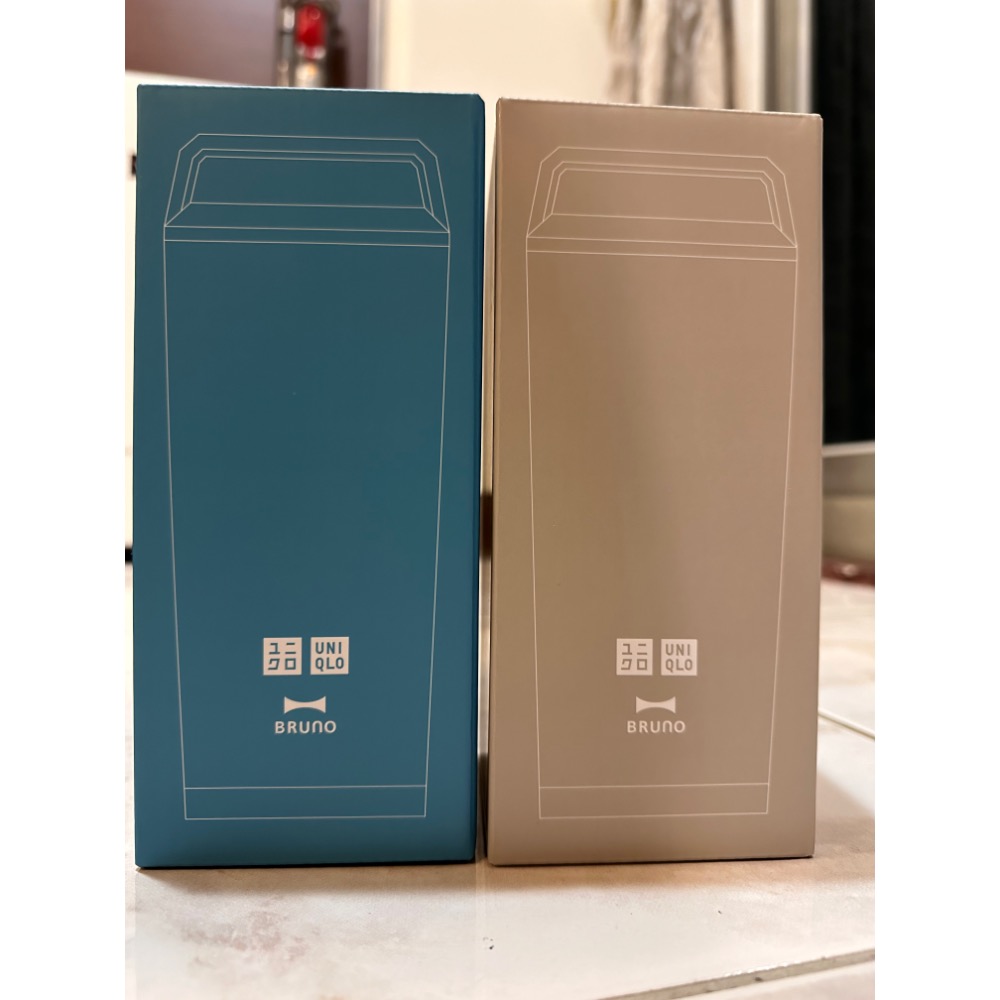 「全新」BRUNOxuniqlo 不鏽鋼保溫杯 灰、藍-細節圖2