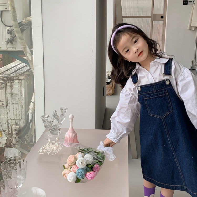 兒童吊帶裙【24H出貨】💛日系 女童 吊帶牛仔裙 女童洋裝 兒童洋裝 童裝 女童裝 吊帶裙 吊帶牛仔裙 裙 裙子 牛仔裙-細節圖4