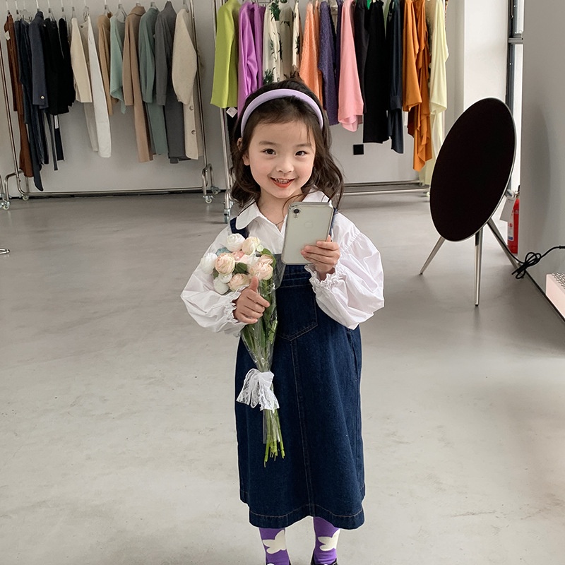 兒童吊帶裙【24H出貨】💛日系 女童 吊帶牛仔裙 女童洋裝 兒童洋裝 童裝 女童裝 吊帶裙 吊帶牛仔裙 裙 裙子 牛仔裙-細節圖6