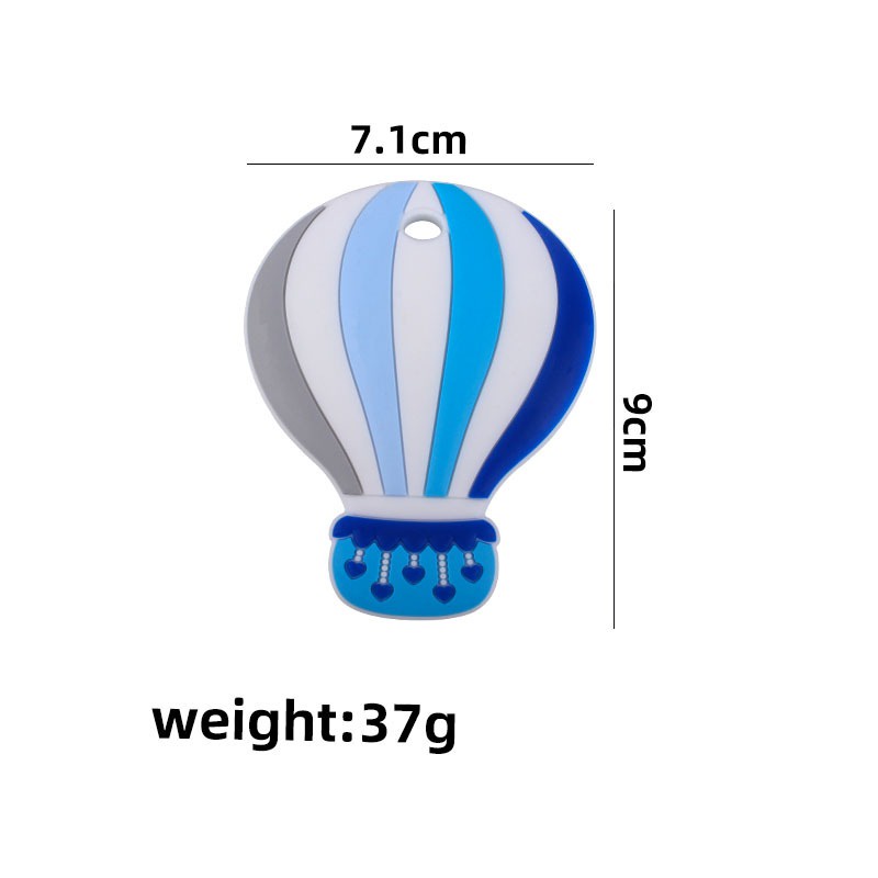 新款💛熱氣球 造型固齒器 防掉固齒器 咬咬樂 磨牙玩具 矽膠固齒器 固齒器 寶寶 食品級矽膠 矽膠 玩具-細節圖4