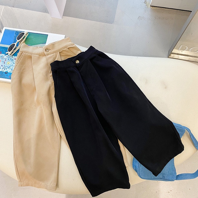 男童長褲【24H出貨】💛日系 男童 直筒休閒西裝褲 童裝 男童裝 男童長褲 男童西裝 女童長褲 男童套裝 韓版童裝 卡其-細節圖7