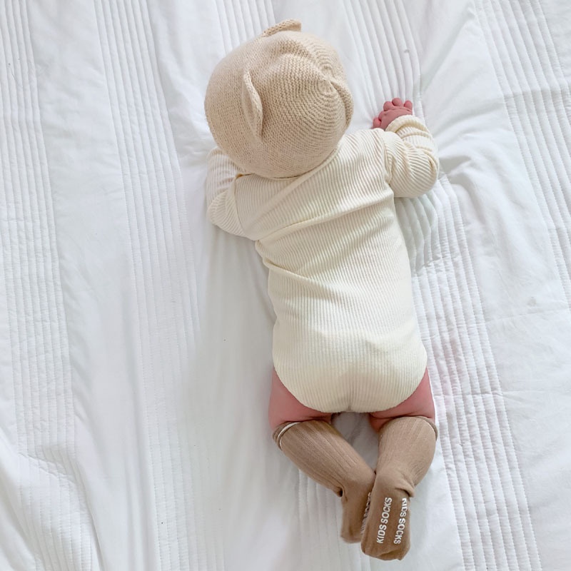 【24H出貨】包屁衣 💛 小熊頭棉質長袖包屁衣 新生兒包屁衣 包屁 長袖包屁衣 新生兒衣服 嬰兒衣服 寶寶衣服-細節圖6