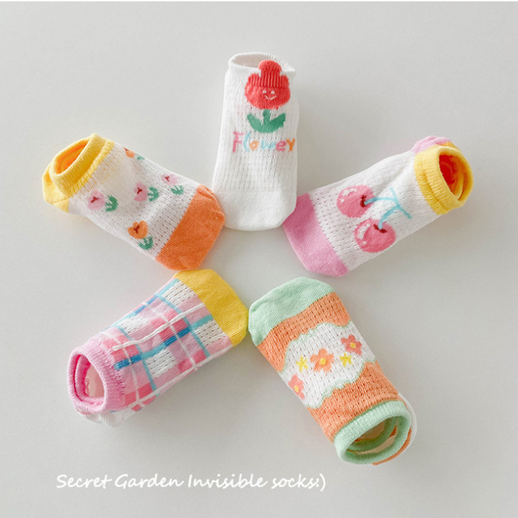 【台灣現貨】💛 止滑透氣兒童襪子 襪子 童襪 男童襪 女童襪 寶寶襪 兒童襪子 春夏款襪子 寶寶襪子 全棉襪子 網眼襪-細節圖5