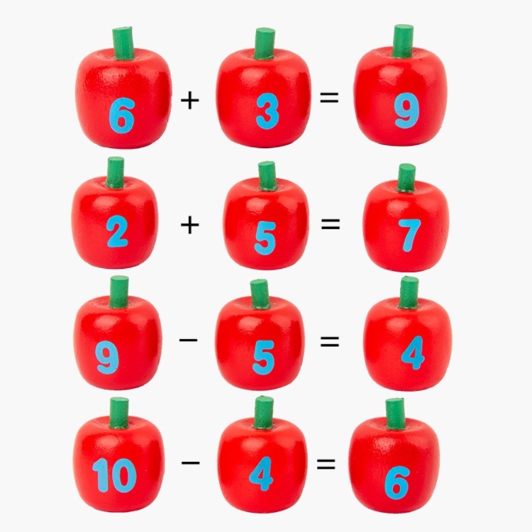 兒童節禮物 💛 木製摘蘋果數字遊戲組 蒙特梭利教具 邏輯思維訓練玩具 親子互動玩具 積木 積木玩具 玩具 益智玩具-細節圖7