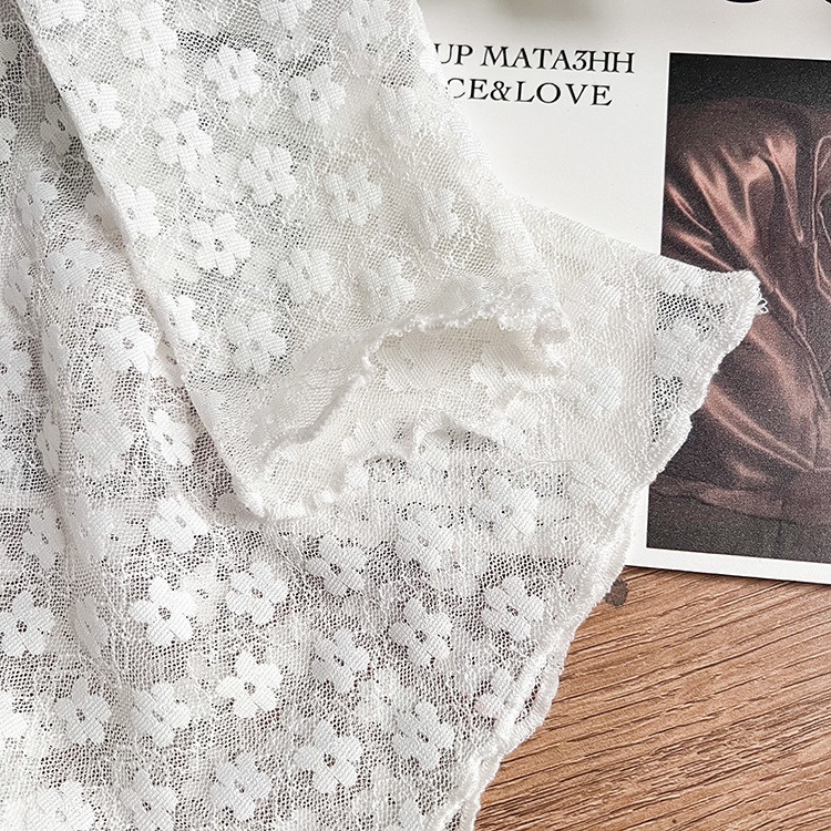 女童上衣【24H出貨】💛法式 蕾絲內搭打底衫上衣 童裝 女童裝 女童上衣 長袖上衣 女童套裝 女童套裝秋冬 內搭-細節圖4