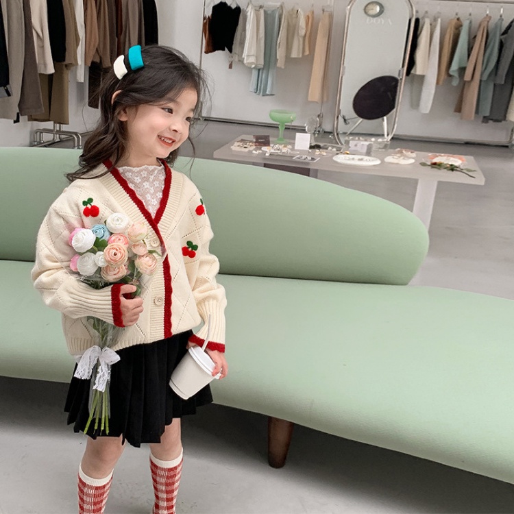 女童上衣【24H出貨】💛法式 蕾絲內搭打底衫上衣 童裝 女童裝 女童上衣 長袖上衣 女童套裝 女童套裝秋冬 內搭-細節圖7