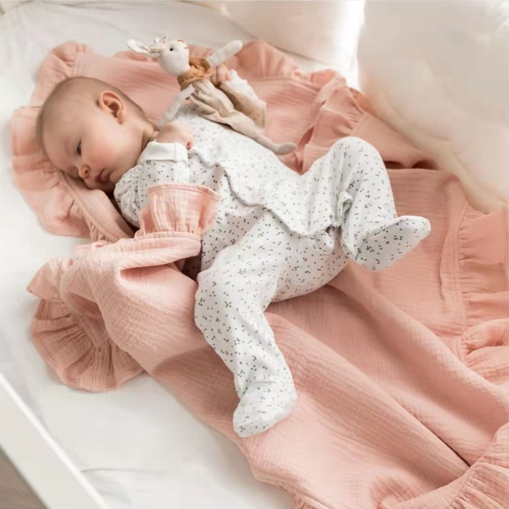 新款💛歐美 多功能綿紗布寶寶蓋毯 推車蓋毯 純棉紗布包巾 紗布包巾 推車蓋毯 嬰兒被 寶寶包巾 紗布巾 包巾 雙層紗布巾-細節圖4