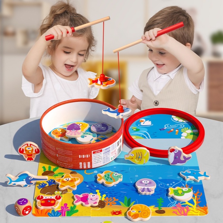 益智新款💛拼圖釣魚二合一 兒童拼圖 對數板 積木兒童拼圖拼裝積木數字英文可釣魚早教啟蒙 兒童磁性釣魚玩具益智力開發玩具-細節圖9