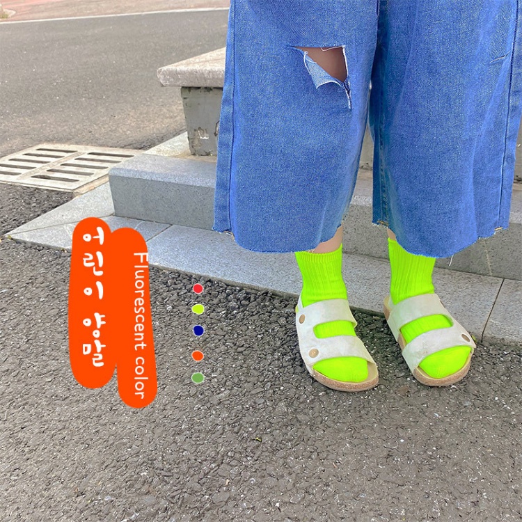 【24H出貨】💛 韓版潮流兒童襪子 襪子 童襪 男童襪 女童襪 寶寶襪 兒童襪子 春夏款襪子 寶寶襪子 全棉襪子 網眼襪-細節圖4