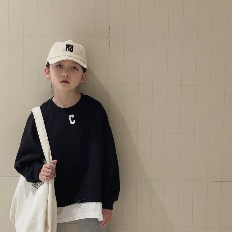 兒童上衣【24H出貨】💛日系 男童 假兩件長袖大學T 男童套裝 男童裝 兒童套裝 韓版童裝 男童上衣 女童上衣 女童衣服-細節圖4