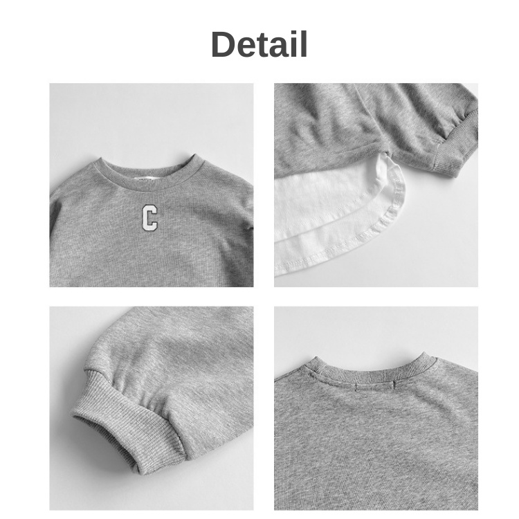 兒童上衣【24H出貨】💛日系 男童 假兩件長袖大學T 男童套裝 男童裝 兒童套裝 韓版童裝 男童上衣 女童上衣 女童衣服-細節圖6