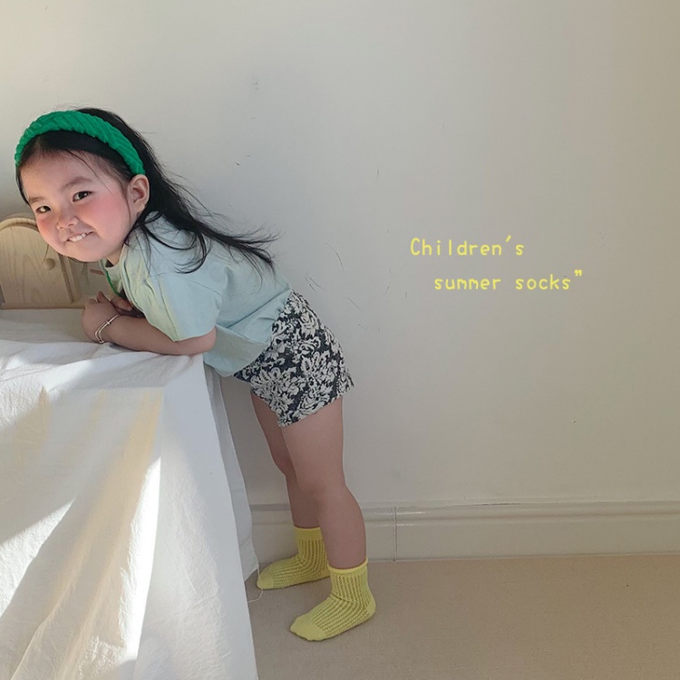 【24H出貨】💛 透氣兒童襪子 襪子 童襪 男童襪 女童襪 寶寶襪 兒童襪子 春夏款襪子 寶寶襪子 全棉襪子-細節圖3