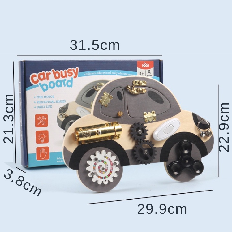 週歲禮物💛 汽車忙碌板 蒙特梭利 忙碌板 忙碌塊 忙碌盒 幼兒教具 玩具 益智 益智玩具 兒童益智玩具 益智教具-細節圖8
