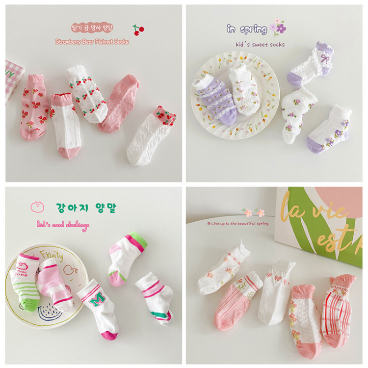 兒童襪子【台灣現貨】💛 韓版透氣 兒童襪 透氣襪 童 襪 男童襪 女童襪 寶寶襪 兒童襪 幼兒園室內鞋 兒童止滑襪 襪子-細節圖3