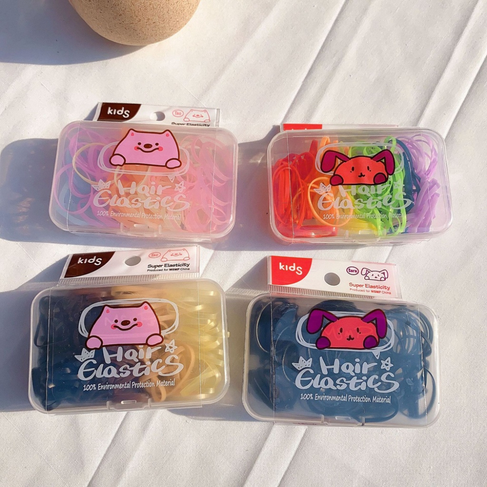 【台灣現貨】💛髮圈買一送一 兒童髮圈 繽紛橡皮筋髮圈 綁頭髮 兒童髮飾 女童髮飾 嬰兒髮飾 小髮圈 綁頭髮髮圈 寶寶髮圈-細節圖5
