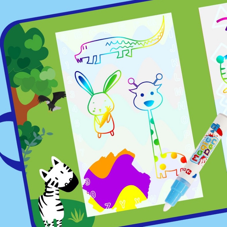【台灣現貨】💛水畫冊 兒童水畫布 兒童畫布 水畫布 繪畫布 畫畫板 著色本 兒童玩具 寶寶玩具 兒童畫筆 兒童節禮物-細節圖9