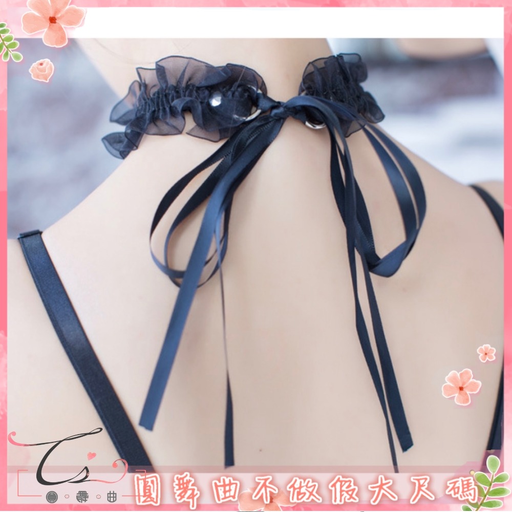 ♥小蘿莉蕾絲花邊鈴鐺頸圈-細節圖5