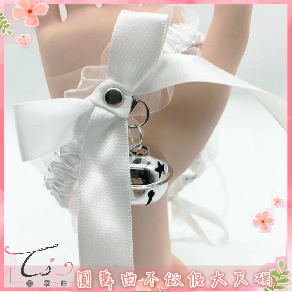 ♥小蘿莉蕾絲花邊鈴鐺頸圈-細節圖7