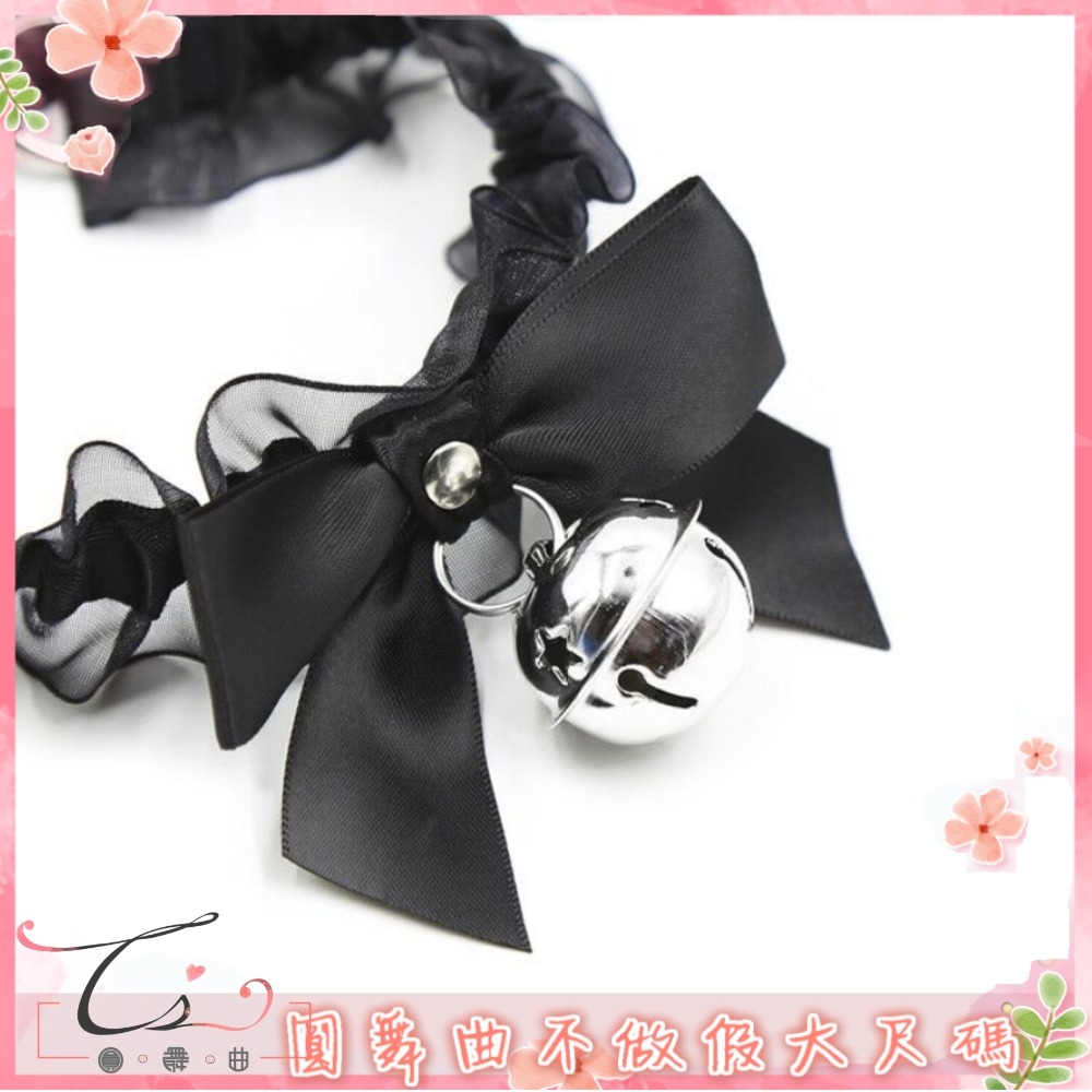 ♥小蘿莉蕾絲花邊鈴鐺頸圈-細節圖8