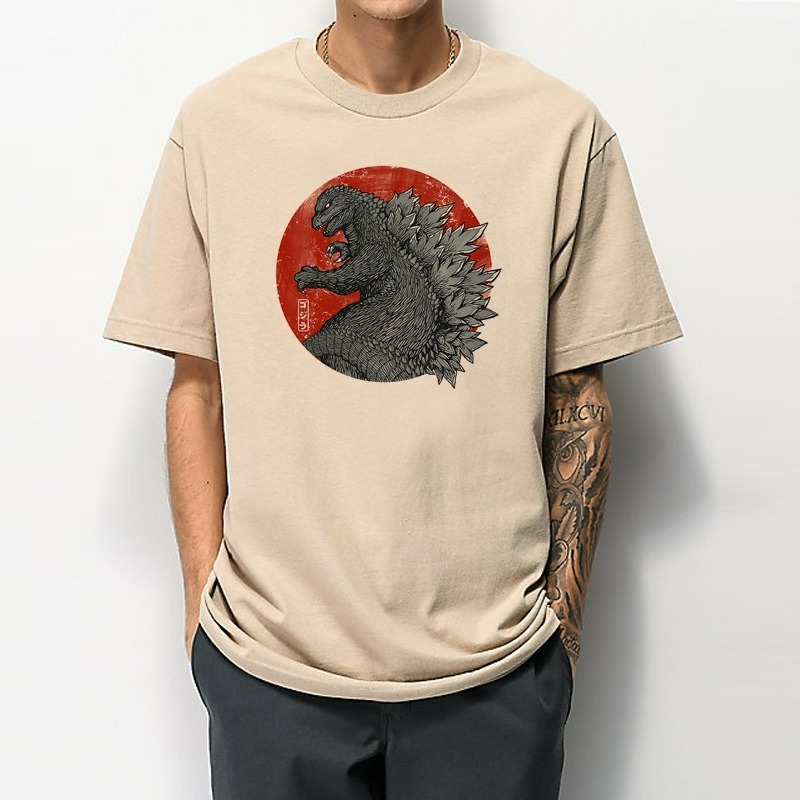TOKYO KAIJU 短袖T恤 3色 日本 酷斯拉哥吉拉 GODZILLA 浮世繪 波浪 恐龍 暴龍 Japanes-細節圖2