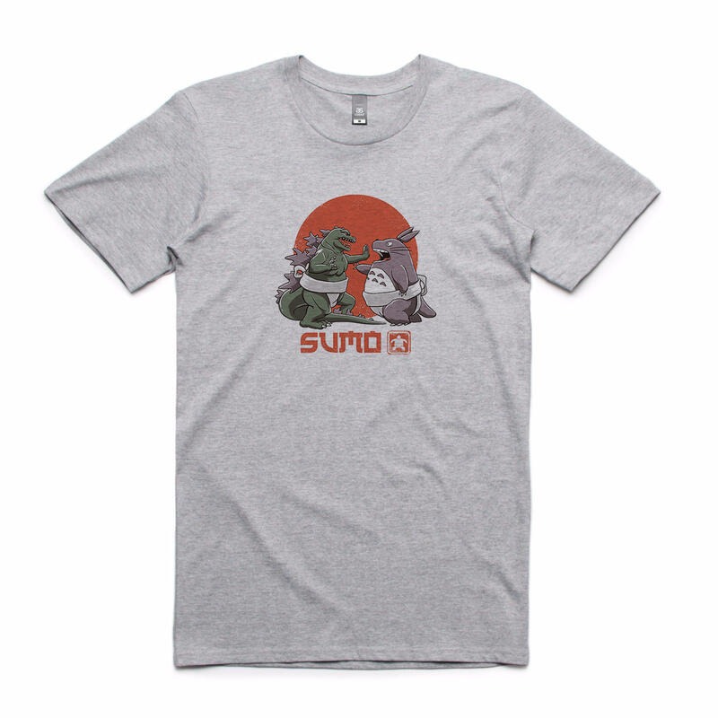 Sumo Kaiju vs Totoro 短袖T恤 3色 日本 相撲 龍貓 酷斯拉 怪獸之王 哥吉拉 Japanese-細節圖2