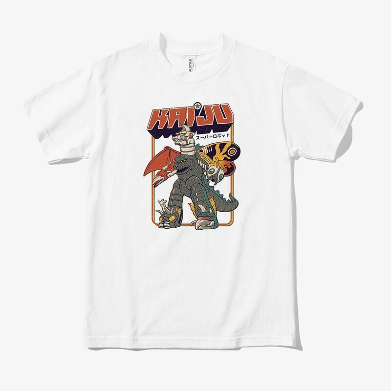 Super Kaiju 短袖T恤 2色 奧特曼 日本超級 酷斯拉 怪獸之王 機械哥吉拉 Japanese-細節圖3