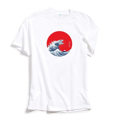 Godzilla Hokusai Circle 短袖T恤 3色 怪獸之王 哥吉拉 浮世繪 日本 海浪 海嘯