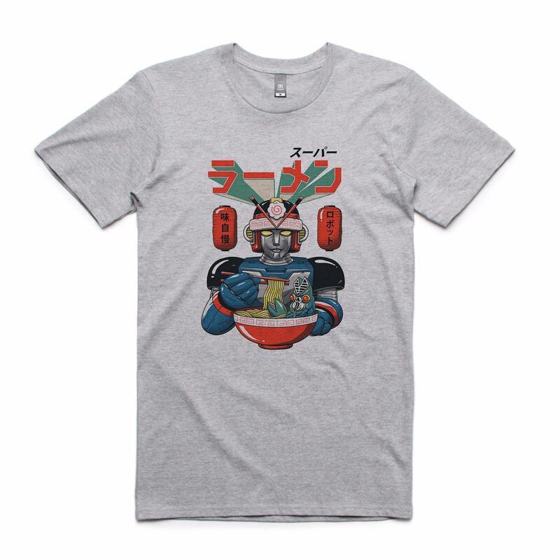 Super Ramen Bot 短袖T恤 3色 日本 拉麵 機器人 怪獸 酷斯拉 哥吉拉 浮世繪波浪 Japanese-細節圖2