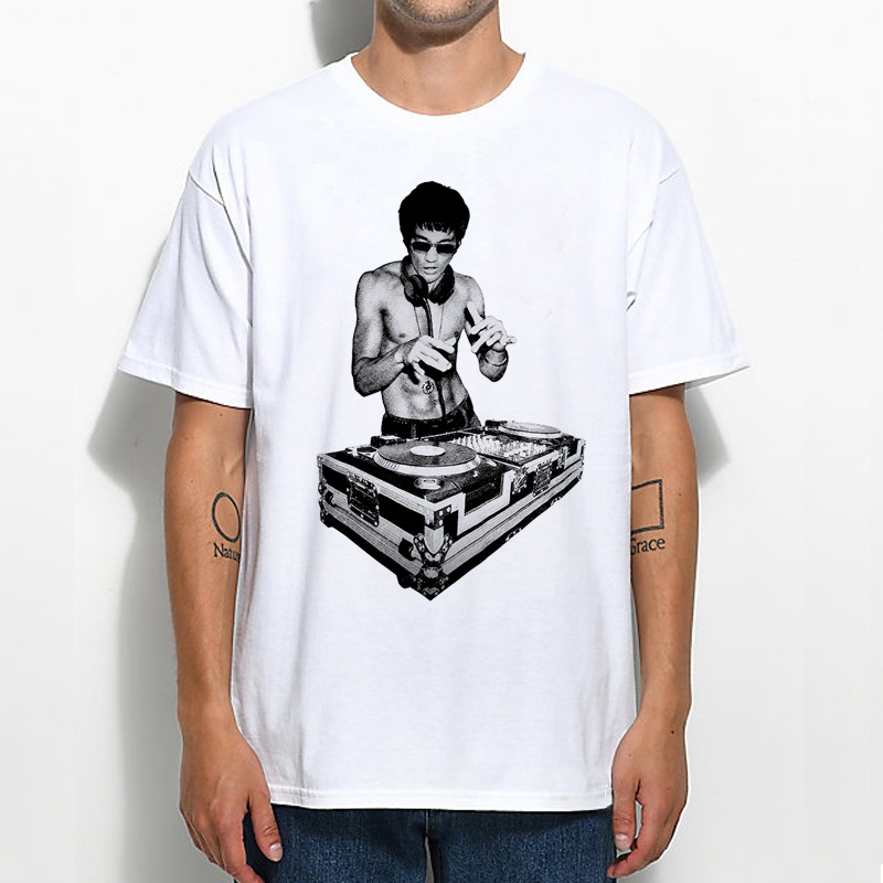Bruce Lee DJ Jeremy Lin 短袖T恤 4色 鋼鐵人李小龍人物電影中國武術葉問功夫-細節圖3