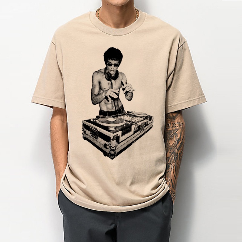 Bruce Lee DJ Jeremy Lin 短袖T恤 4色 鋼鐵人李小龍人物電影中國武術葉問功夫-細節圖4