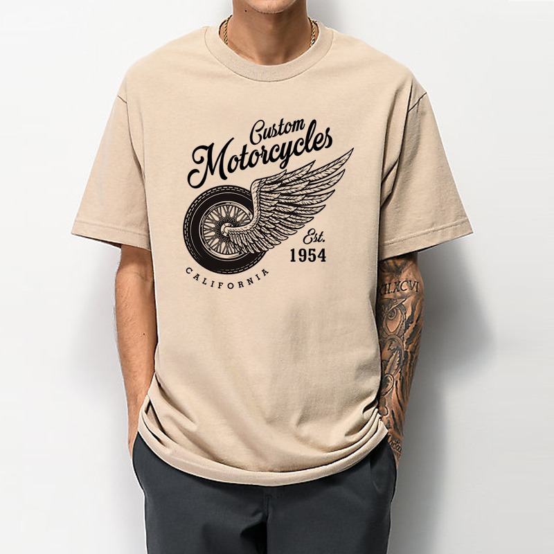 Motorcycle bundle 短袖T恤 5色 歐美潮牌 刺青 滑板 丹寧 咖啡因 重機俱樂部 摩托車 搖滾-細節圖2