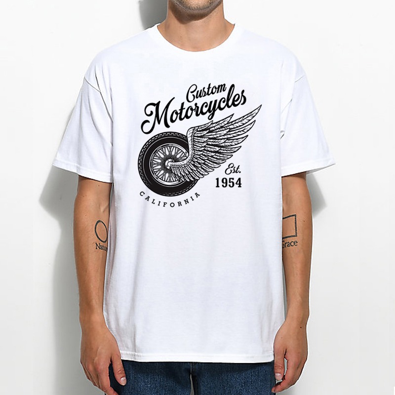 Motorcycle bundle 短袖T恤 5色 歐美潮牌 刺青 滑板 丹寧 咖啡因 重機俱樂部 摩托車 搖滾-細節圖3